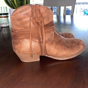 Girls Brown Booties